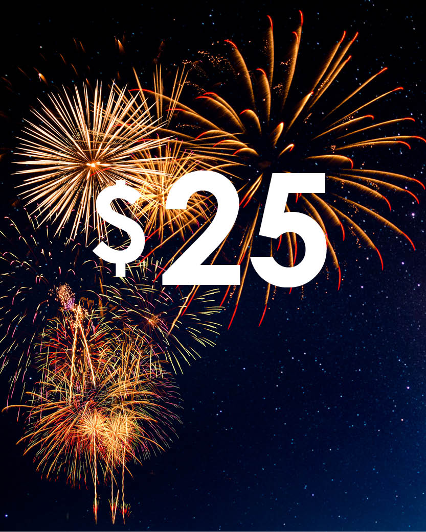 Fireworks Donation - $25 - Red, White, and Blue Sponsor