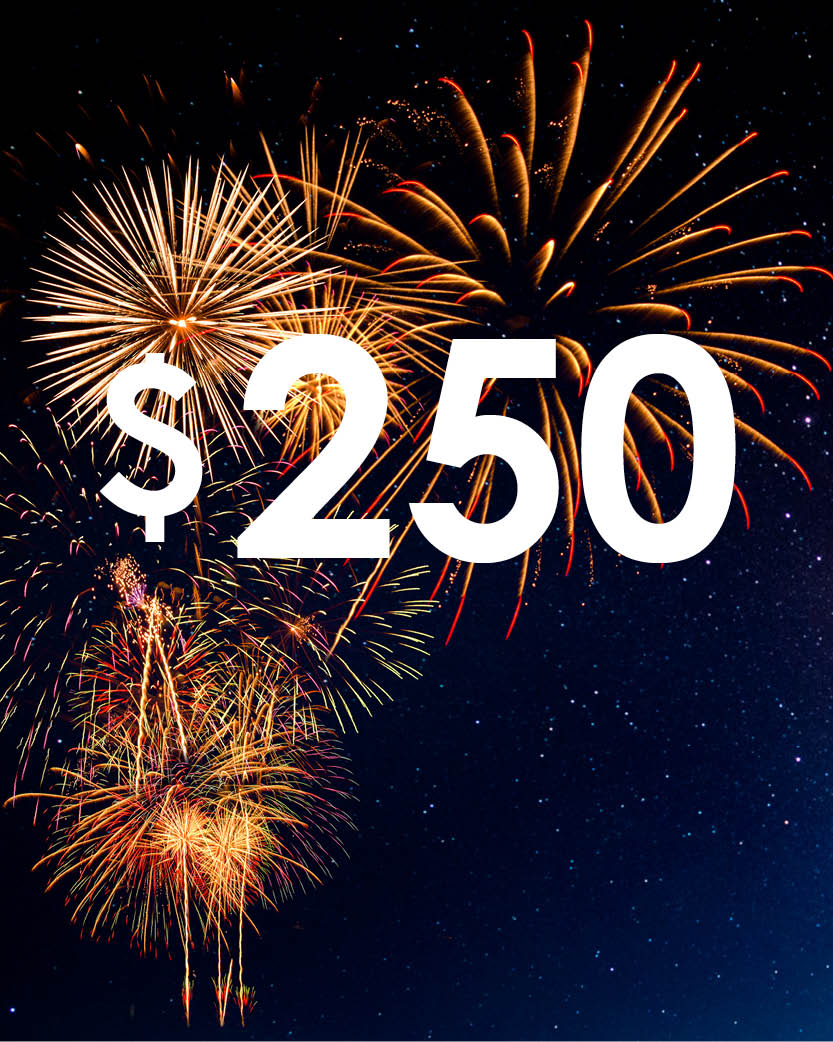 Fireworks Donation - $250 - Rocket Sponsor